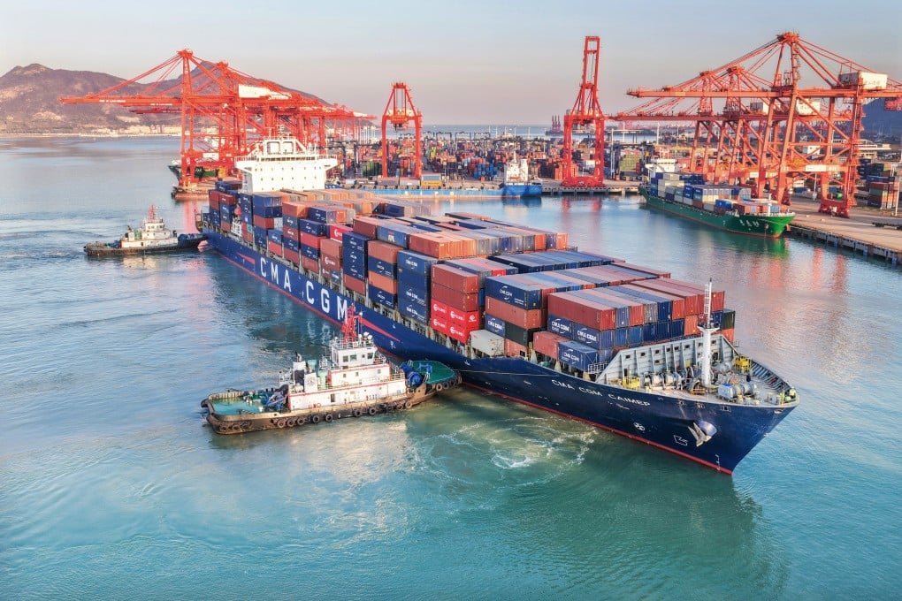 A cargo ship docks at a port in east China’s Jiangsu province on December 5. China is facing calls to address its trade imbalance. Photo: Xinhua