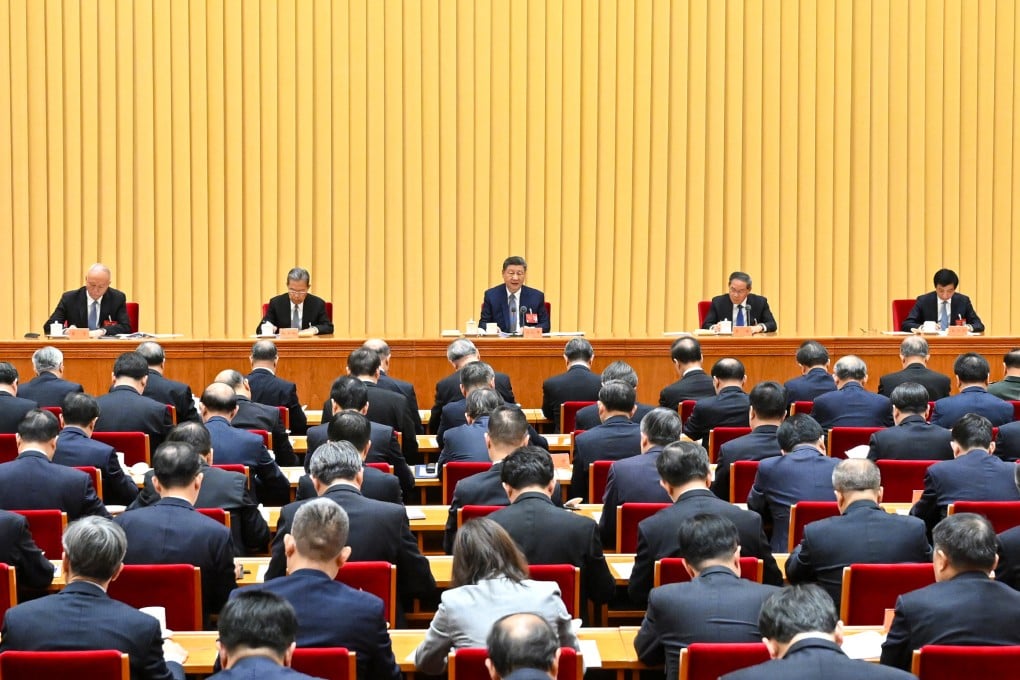 President Xi Jinping (centre) has called for planning “rooted in reality, aiming for real, unembellished growth that drives high-quality and sustainable development”. Photo: Xinhua