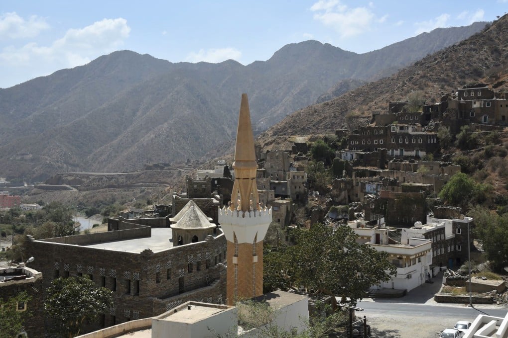 A view of Rijal Almaa village, located west of Abha in Saudi Arabia’s Asir province. This part of the country offers an arguably more authentic experience – and certainly a cooler one – than in the kingdom’s desert areas, where many of its elaborate Vision 2023 projects aim to draw tourists. Photo: Xinhua via Zum Wire/TNS