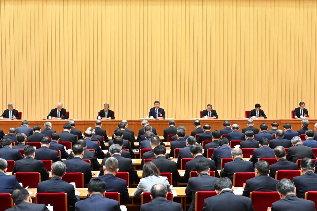 President Xi Jinping speaks at the annual central economic work conference in Beijing on December 11. Photo: Xinhua