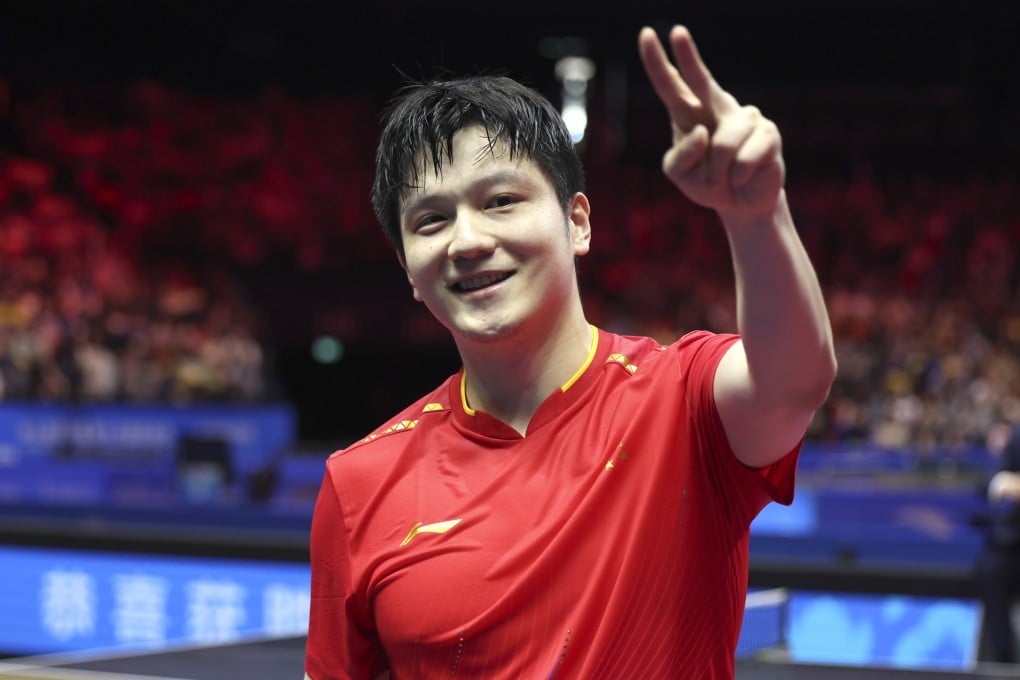 Fan Zhendong, pictured after clinching National Games gold in Macau last month, was among three Chinese players to withdraw from the world rankings a year ago. Photo: Xinhua