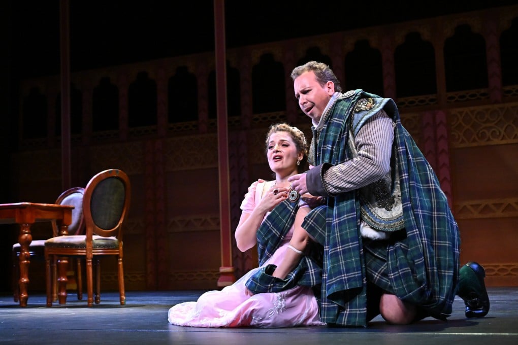 Lucrezia Drei (left) and Alexey Bogdanchikov in Musica Viva’s production of Lucia di Lammermoor at Hong Kong City Hall. Photo: Titan Lam/Musica Viva