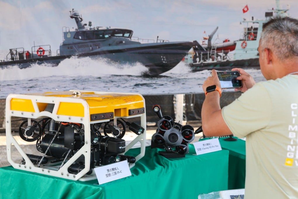 Underwater robots were used to locate the packages stashed in the cargo ship’s sea chest. Photo: Edmond So