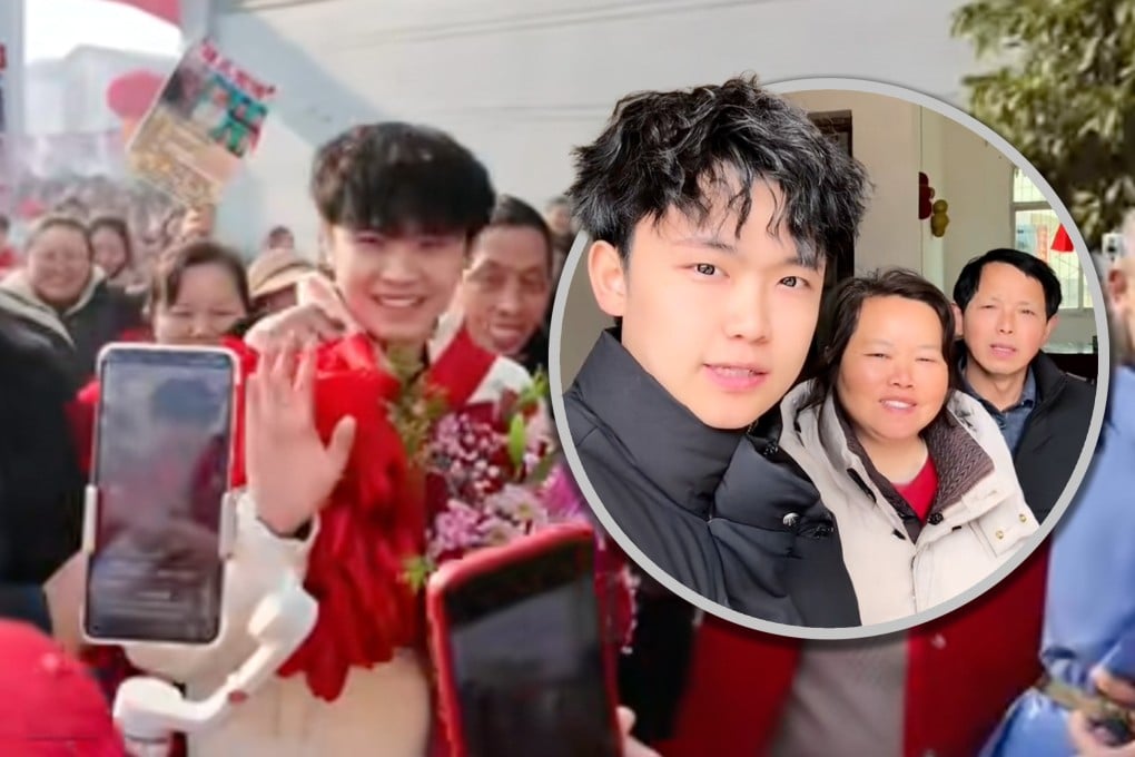 A man in China who was abducted 21 years ago has been reunited with his biological parents and has quickly severed ties with his previous life. Photo: SCMP composite/Douyin