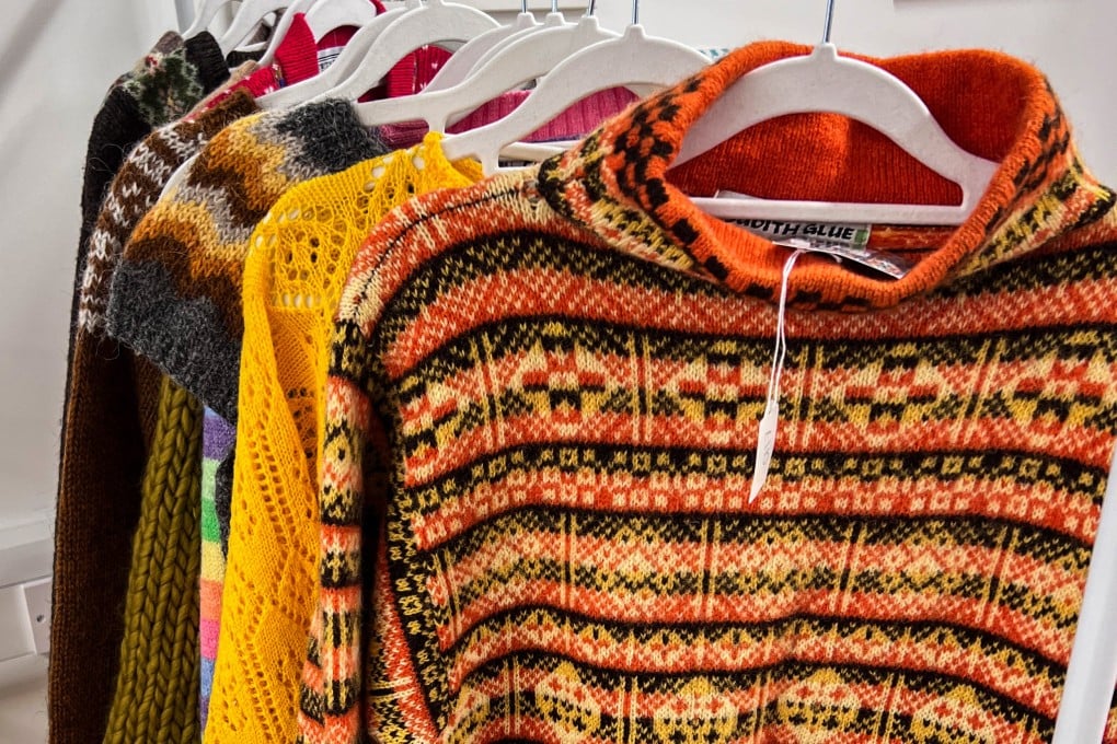 Knitwear is seen at a shop in Scotland’s Shetland Islands. The Shetlands are famous for knitwear, and people from around the world visit to learn knitting techniques and patterns, exchange ideas with like-minded people, and, of course, to see the Shetland Islands. Photo: Verena Wolff/dpa-tmn