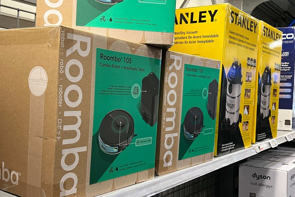 Roomba robot vacuums for sale in a store in Miami, Florida, December 15, 2025. Photo: Getty Images via AFP