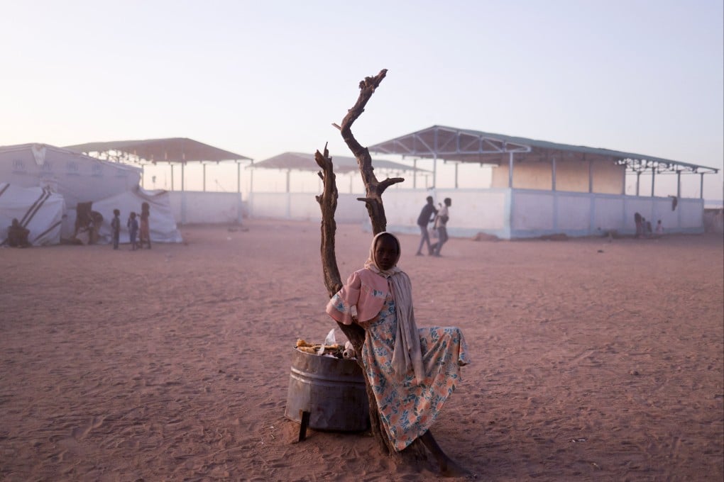 A Sudanese refugee girl who fled from El-Fashir city, Sudan, at a transit camp in eastern Chad. Photo: Reuters