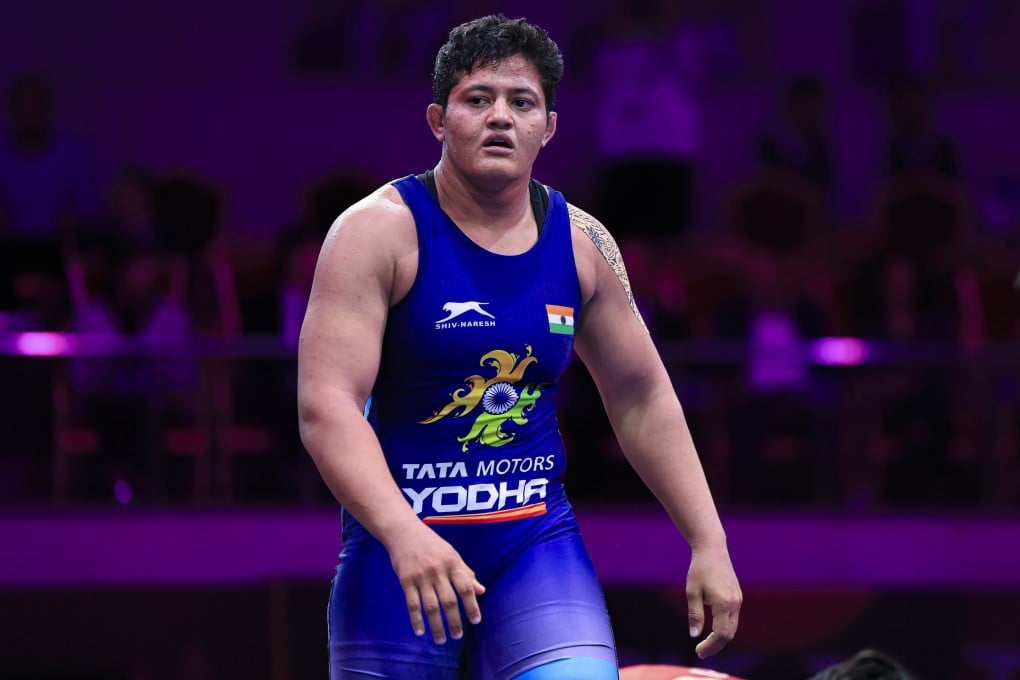 Reetika Hooda, Indian under-23 wrestling champion and Paris Olympics quarter-finalist, tested positive In July and was provisionally suspended. Photo: Getty Images