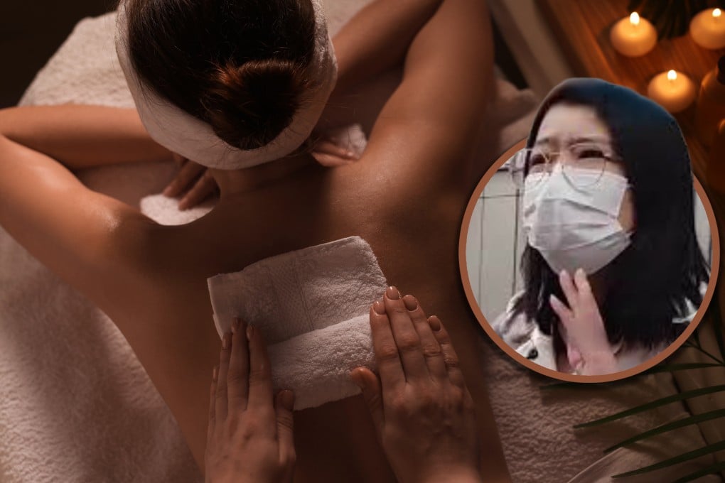 A woman in China has been mocked after she expressed shock on finding a male therapist at her spa appointment. Photo: SCMP composite/Shutterstock/Weibo