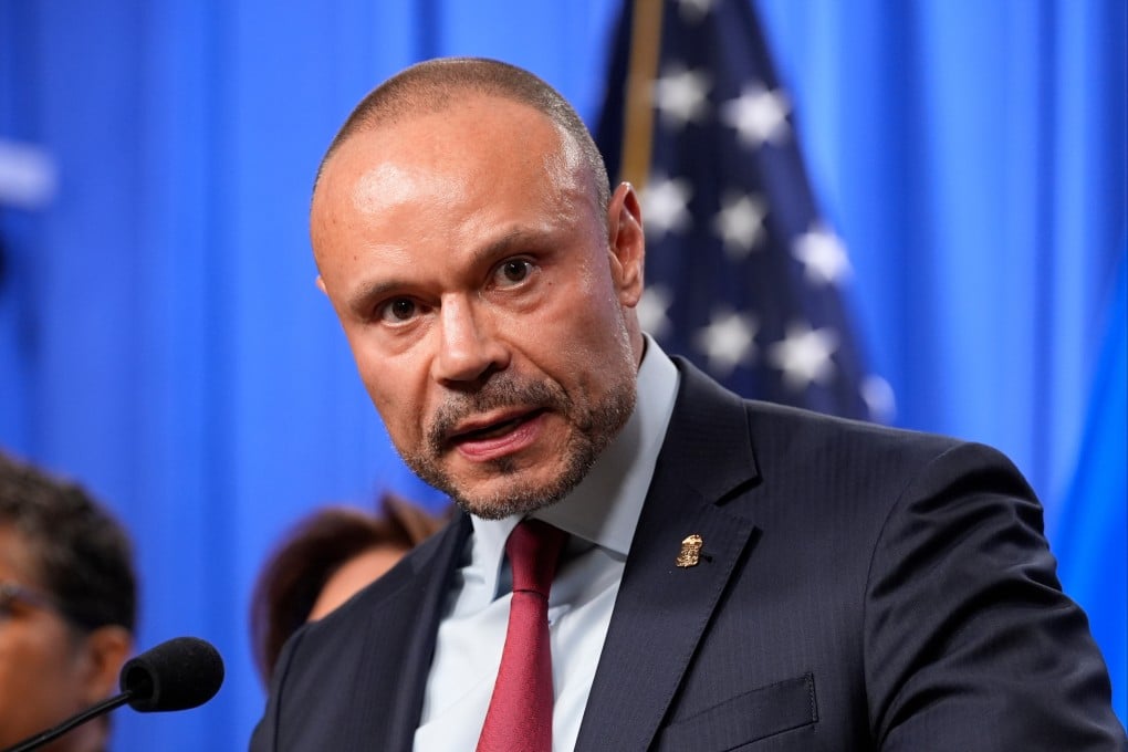 FBI Deputy Director Dan Bongino speaks during a news conference at the Department of Justice on Decembef 4. Photo: AP