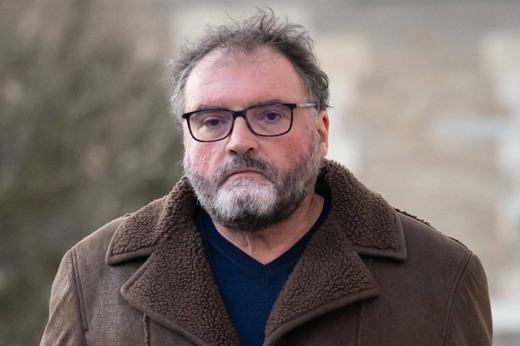 French former anaesthetist Frederic Pechier arrives at Besancon’s courthouse on Monday. Photo: AFP