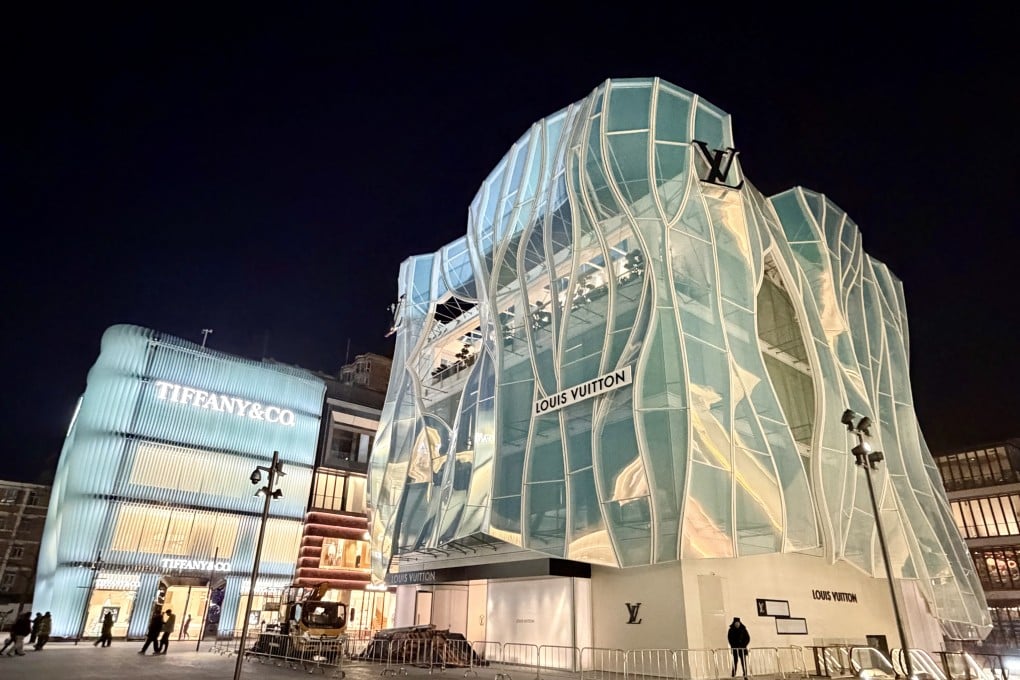 Stand-alone flagship stores with distinctive architectural facades are gradually gaining traction in China. Above, Beijing’s Taikoo Li Sanlitun North. Photo: Zhu Wenqian