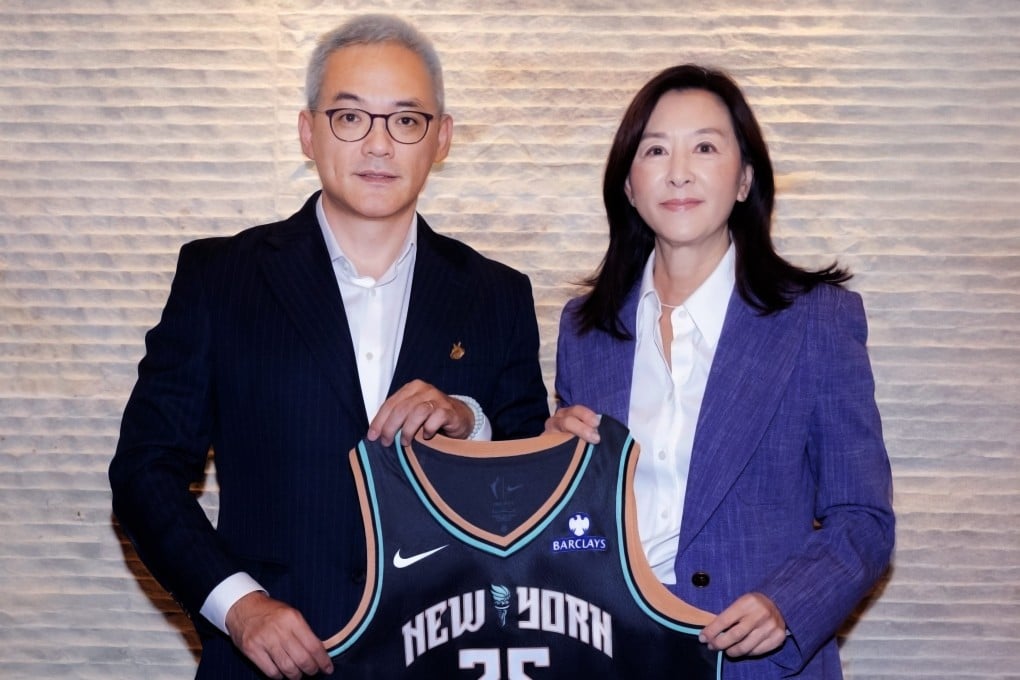 Peng Yang (left), CEO of Ant International, with Clara Wu Tsai, governor of New York Liberty. Photo: Handout