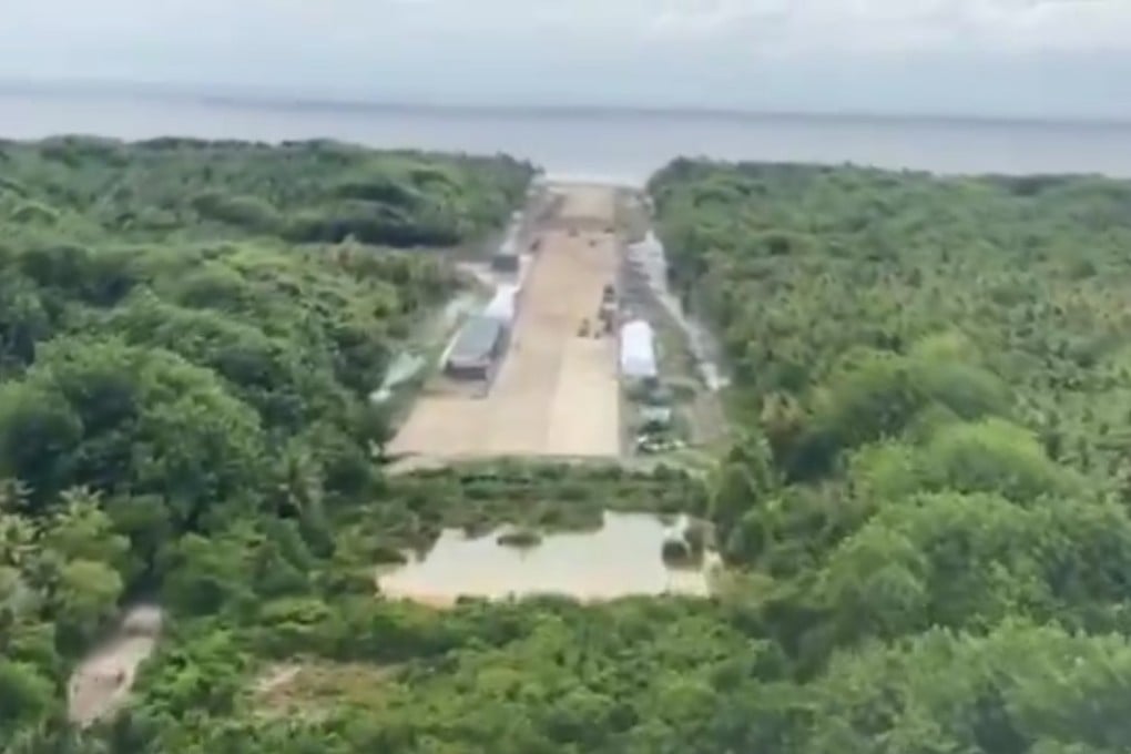 The airport runway is located on Woleai, an atoll in Micronesia’s Yap state. Photo: X/Cleo Paskal