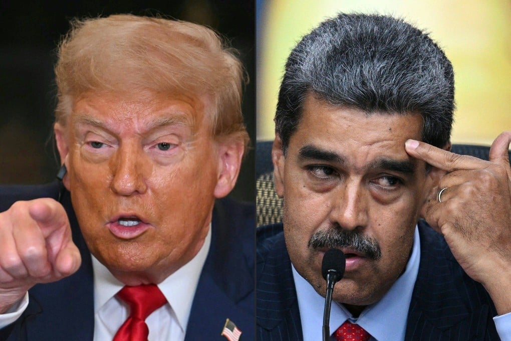 US President Donald Trump (left) and Venezuelan President Nicolas Maduro. Trump told NBC News he’s keeping the possibility of war with Venezuela on the table. Photo: AFP