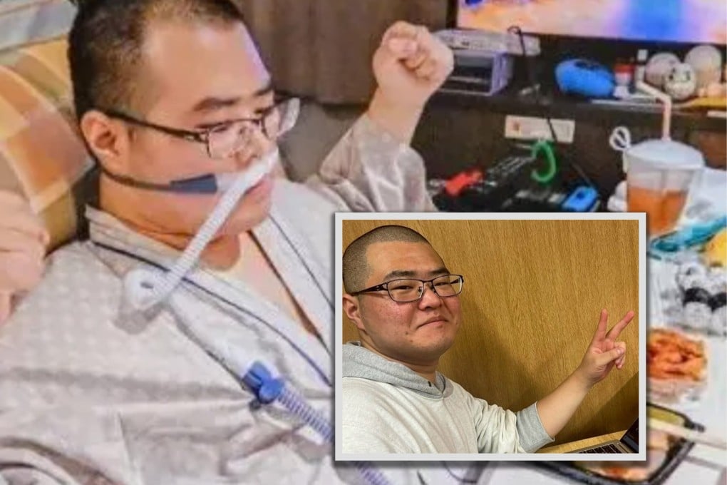 The social media account of a Japanese man who died at 22 automatically posted a message two days later, saying “I am dead” which went viral and attracted admiration. Photo: SCMP composite/QQ.com/fnn.jp