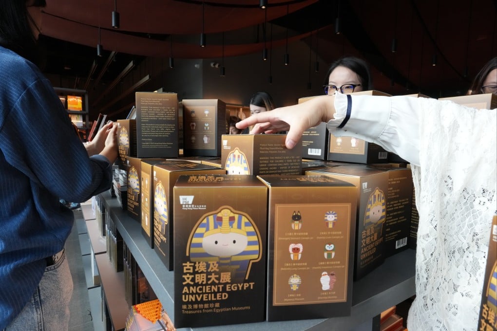 Visitors at the souvenir shop in the Hong Kong Palace Museum on November 24. The museum expects the Egyptian exhibition to be its most profitable so far. Photo: Jelly Tse