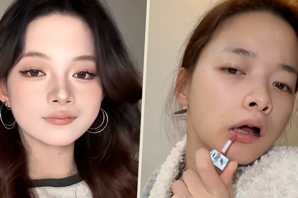 A Chinese girl with cerebral palsy who became a beauty influencer to help her family pay off a US$57,000 debt has faced accusations of faking her condition. Photo: SCMP composite/Douyin