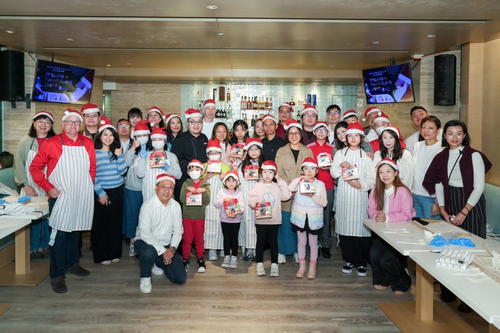 Children from the Hong Kong Paediatric Rheumatism Association enjoyed a festive workshop organised by Hong Kong’s Nina Hotel Island South and Operation Santa Claus. Photo: Handout