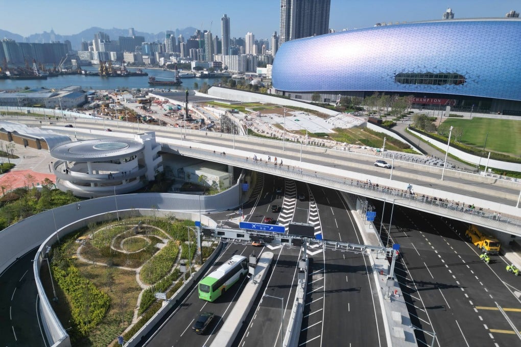 The long-awaited Yau Ma Tei section of the Central Kowloon Bypass has officially opened on Sunday. Photo: Eugene Lee