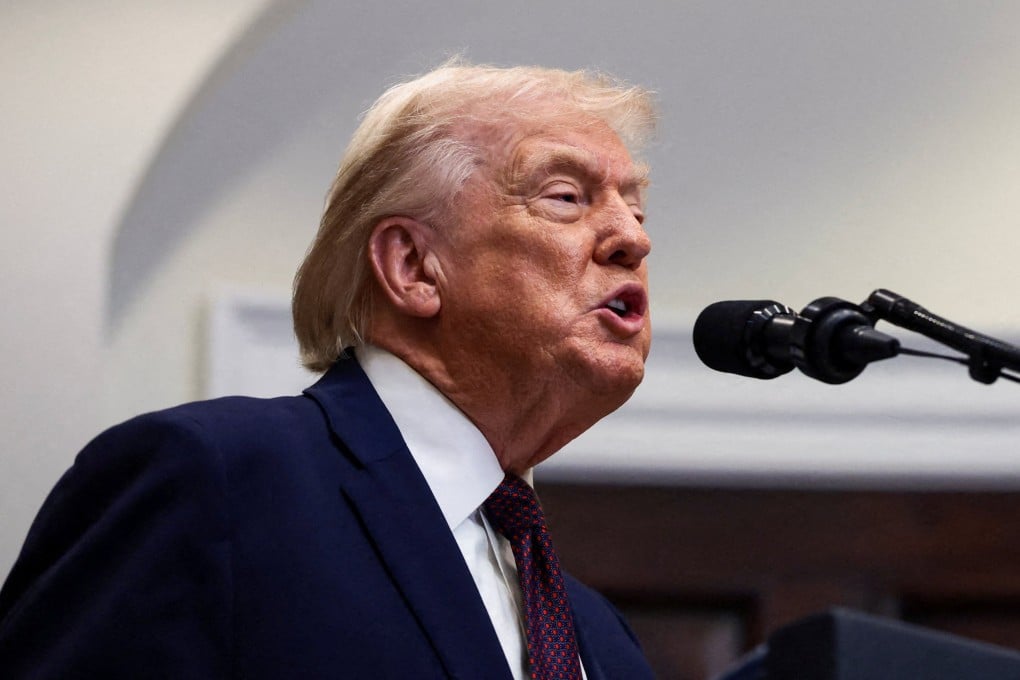 US President Donald Trump makes an announcement about lowering the cost of drug prices at the White House last week. Photo: Reuters