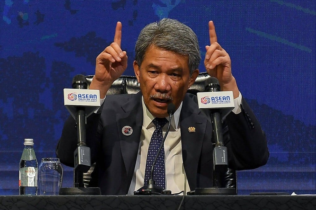 Malaysia’s Foreign Minister Mohamad Hasan speaks at an Asean Foreign Ministers’ Meeting in Kuala Lumpur in July. On Monday, he said the bloc had a responsibility to help find a solution to the Cambodia–Thailand conflict. Photo: AFP