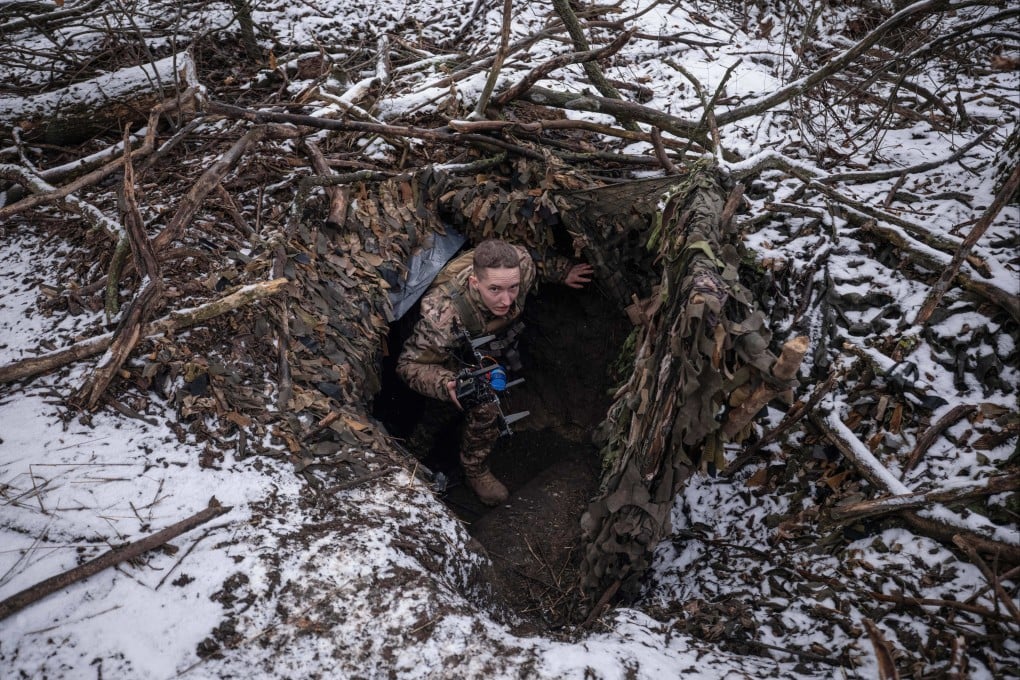 A Ukrainian soldier prepares to deploy a drone towards Russian positions near Kostyantynivka, Donetsk region, Ukraine. Photo: Ukraine’s 93rd Mechanised Brigade via AP