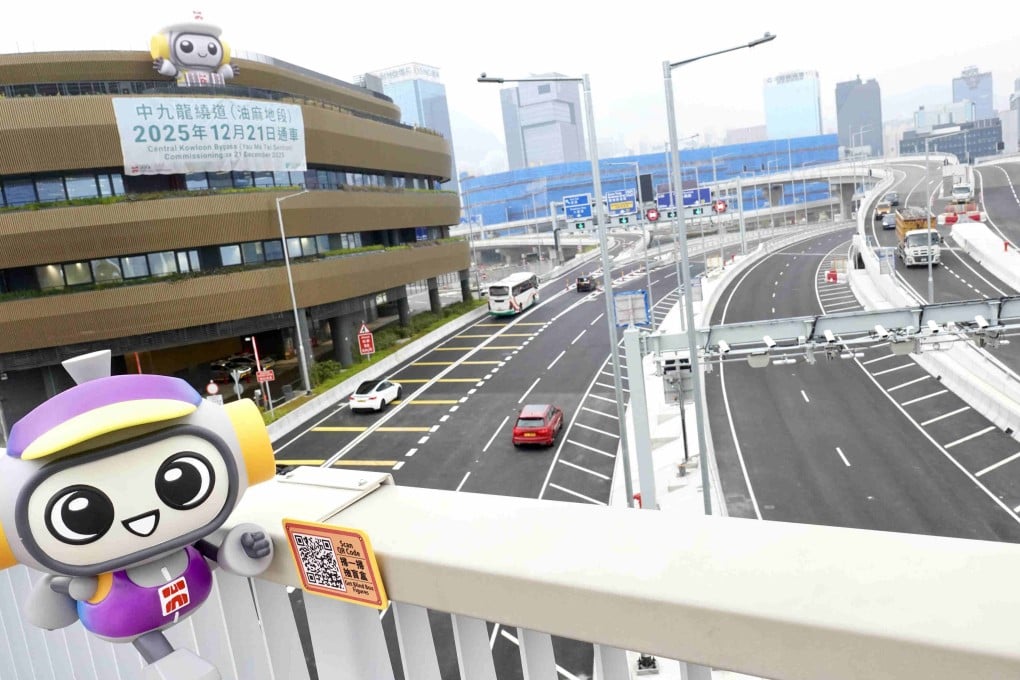 The Yau Ma Tei section of the Central Kowloon Bypass opened on Sunday. Photo: Karma Lo