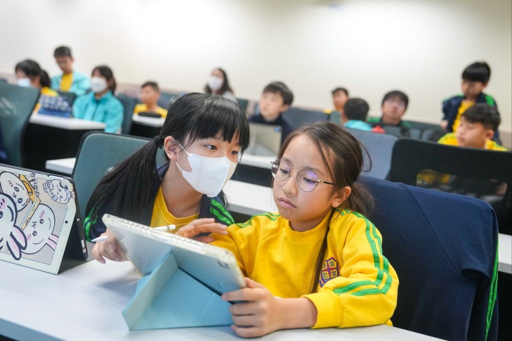 Primary students in class on December 10. Effective transformation of teaching and learning begins and ends with human capital. Photo: Sam Tsang