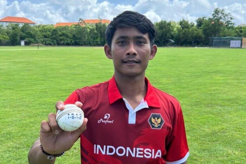 Indonesia’s Gede Priandana became the first bowler to claim five wickets in an over in a Twenty20 International. Photo: Handout