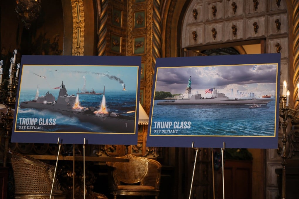 The new class of ship will become the centerpiece of Donald Trump’s ‘Golden Fleet’ programme. Photo: Reuters