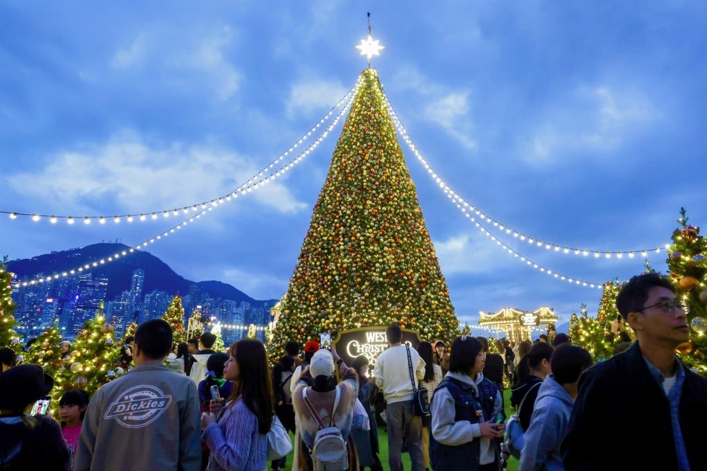 The WestK Christmas Forest at the West Kowloon Cultural District on December 19. Photo: Jonathan Wong