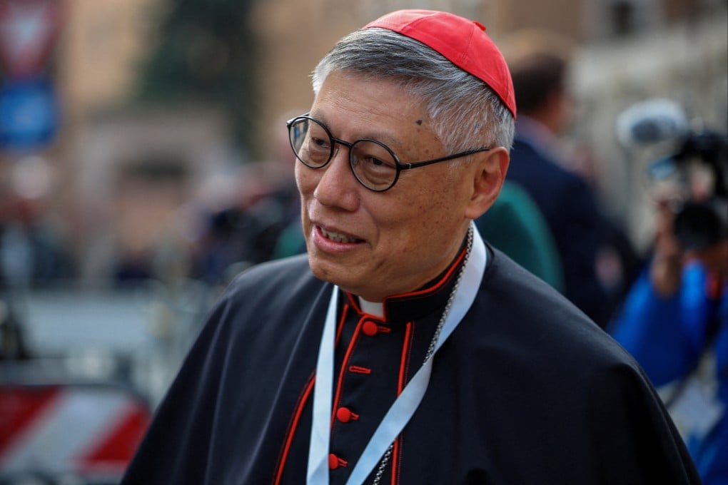 Cardinal Stephen Chow in the Vatican earlier this year during the election of a new pope. Photo: Reuters