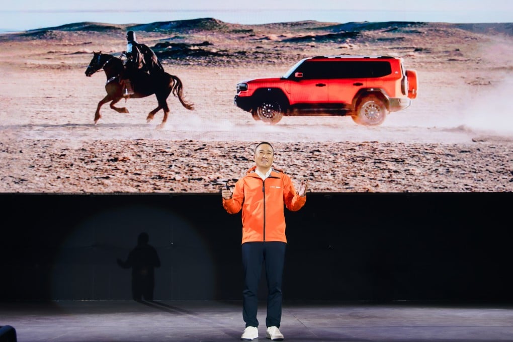 Jetour International president Ke Chuandeng speaks at a fan gathering in Abu Dhabi on December 20,2025. Photo: Handout