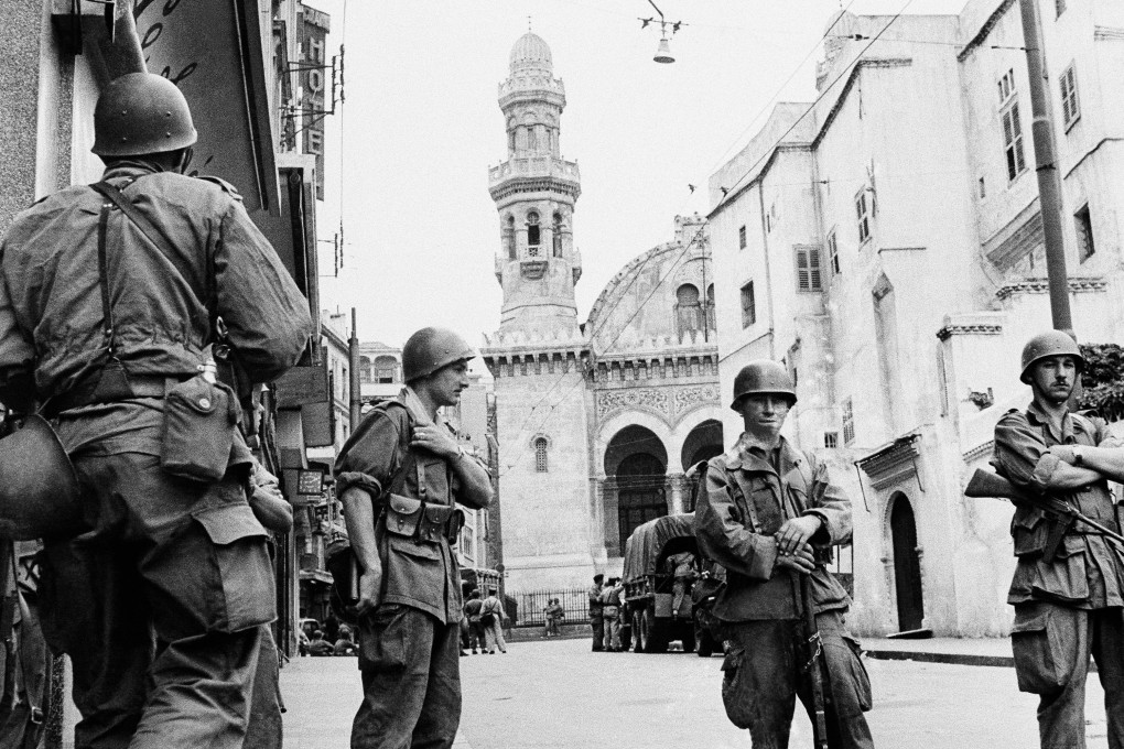 French troops in Algiers in 1956. The North African nation of Algeria suffered some of the most brutal forms of colonial rule. Photo: AP