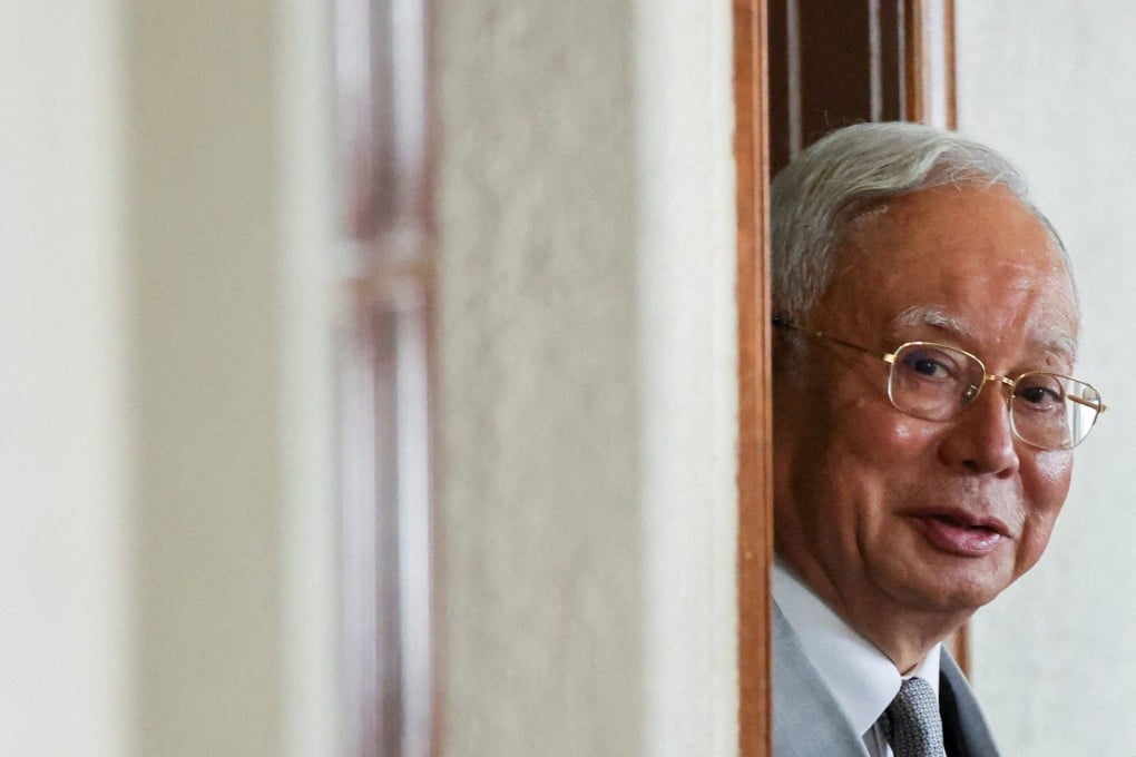 Malaysia’s former prime minister Najib Razak attends the verdict of his house arrest bid at Kuala Lumpur Courts Complex in Malaysia on Monday. Photo: Reuters