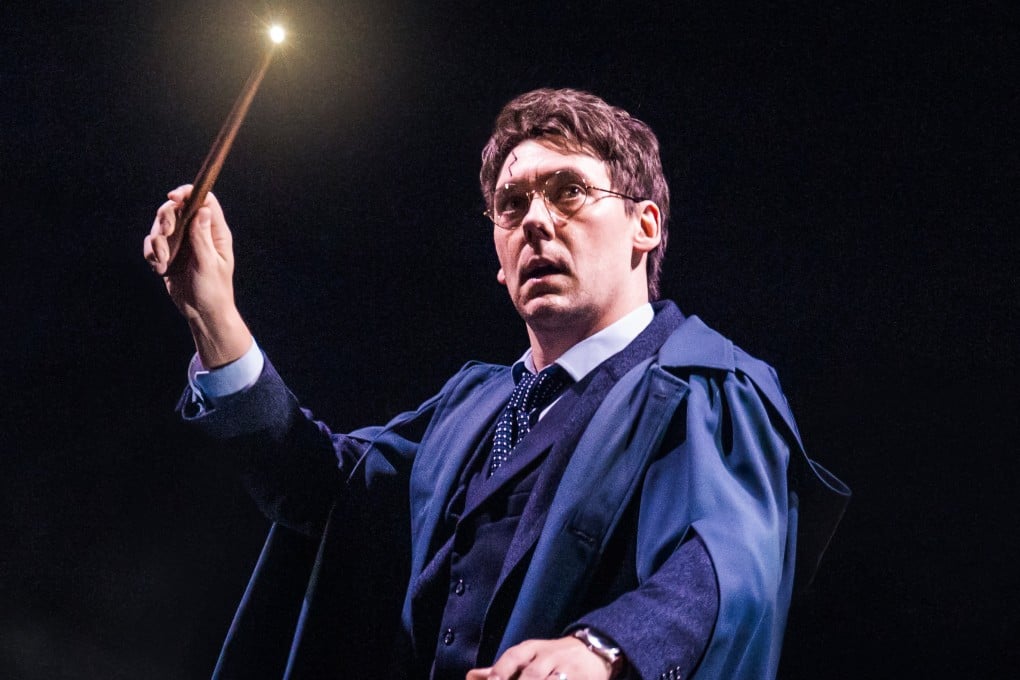 John Skelley plays an adult Harry Potter in a performance of Harry Potter and The Cursed Child on Broadway. Photo: AP