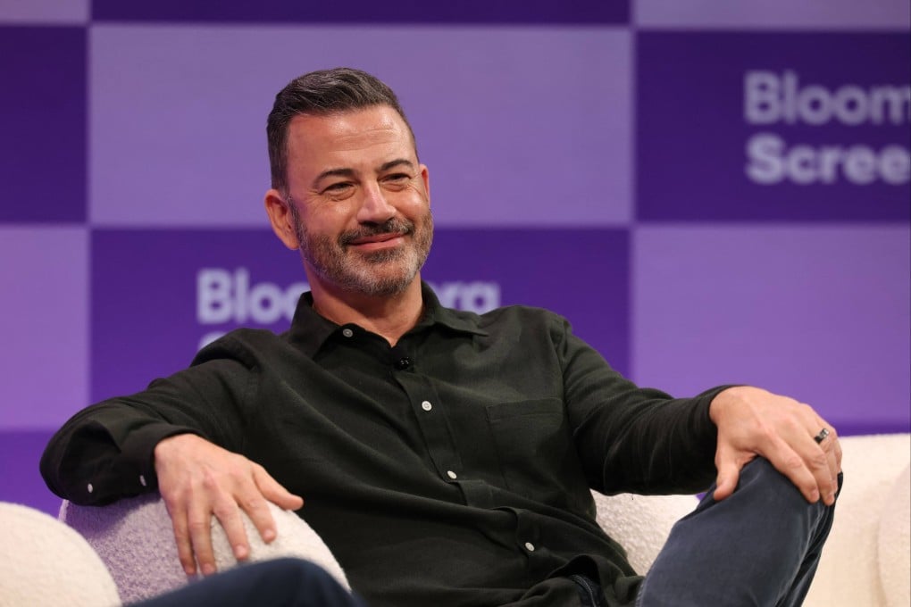 Comedian Jimmy Kimmel speaks at a conference in Los Angeles in October. Photo: AFP