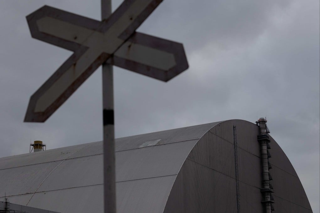 The Chernobyl containment vessel on December 22, 2025, following drone strikes in February that damaged the structure. Photo: AFP