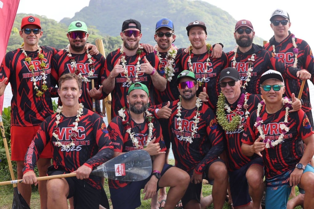 Hong Kong’s Aloha Adventure Squad is the first team from the city to complete the Hawaiki Nui Va’a race in French Polynesia. Photo: Handout