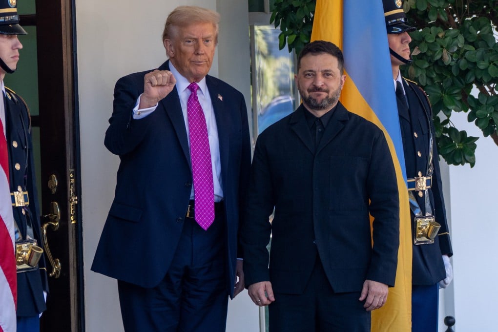US President Donald Trump (left) welcomes Ukrainian President Volodymyr Zelensky at the White House in October. Photo: dpa