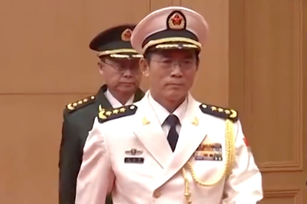 Wang Renhua was elevated to the highest rank for officers in active service in March, 2024. Photo: CCTV
