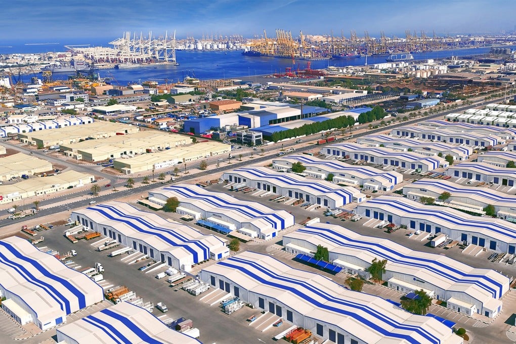 The Jebel Ali Free Zone at the western end of Dubai. Photo: Handout