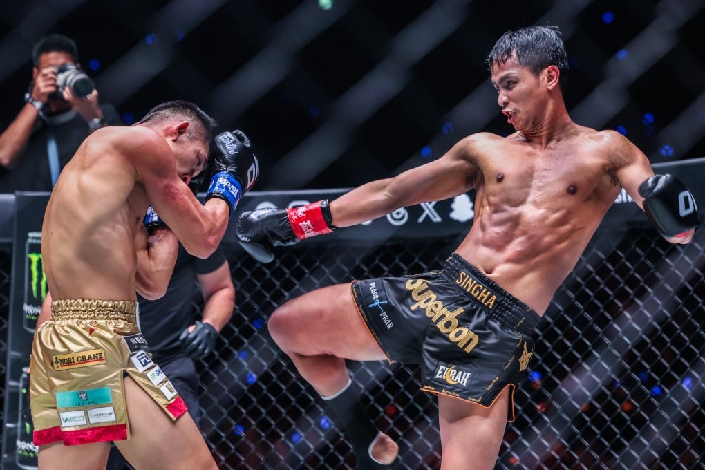 Superbon (right) is arguably one of the greatest featherweight kickboxers of all time. Photo: Handout