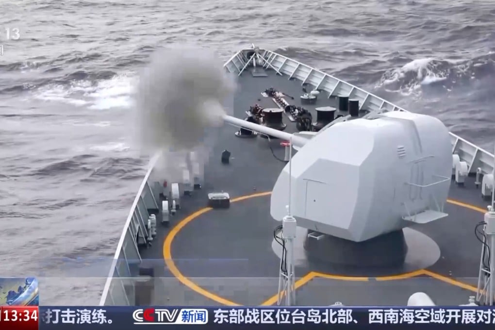 The large-scale drills are being conducted by the PLA’s Eastern Theatre Command. Photo: CCTV