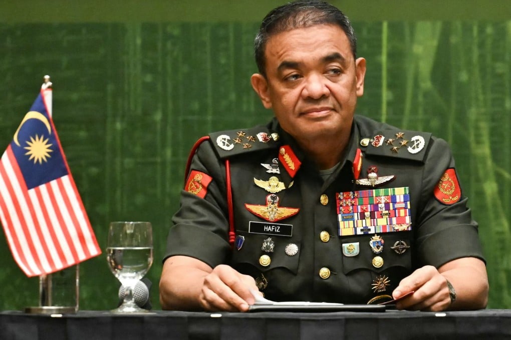 Malaysia’s Army Chief General Muhammad Hafizuddeain Jantan attends a press conference in Kuala Lumpur on September 25. Photo: AFP