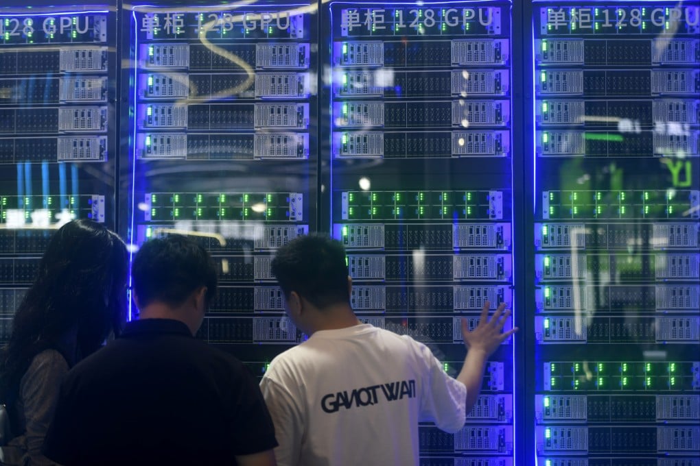 AI computing power cabinet at the 2025 World Artificial Intelligence Conference in Shanghai on July 28. Photo: CFOTO/Future Publishing via Getty Images