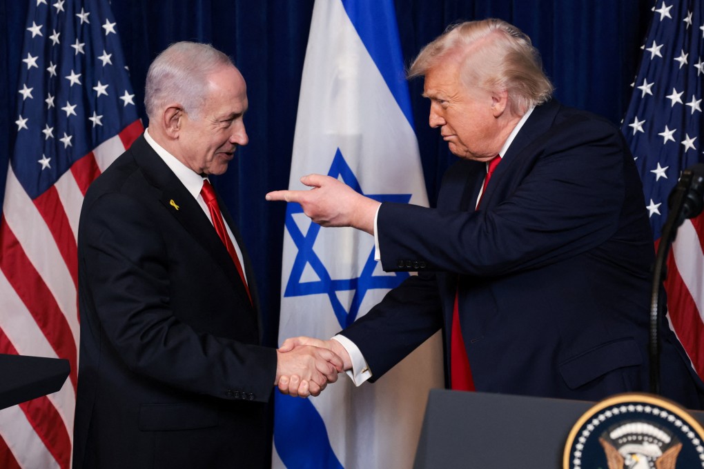 Israeli Prime Minister Benjamin Netanyahu and US President Donald Trump after meeting at Trump’s Mar-a-Lago club in Palm Beach, Florida. Photo: Reuters