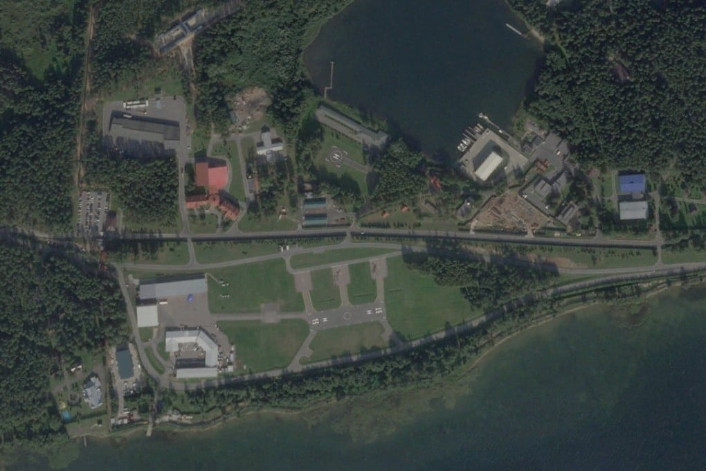 Satellite imagery from 2023 shows Vladimir Putin’s residential complex in Roshchino, Novgorod, Russia. Photo: Planet Labs PBC via Reuters