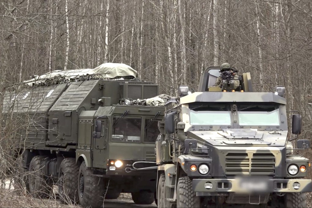 A still image from video released on Tuesday shows a unit with Russia’s Oreshnik mobile missile system beginning combat duty at an undisclosed location in Belarus. Photo: EPA/Russian Defence ministry press-service